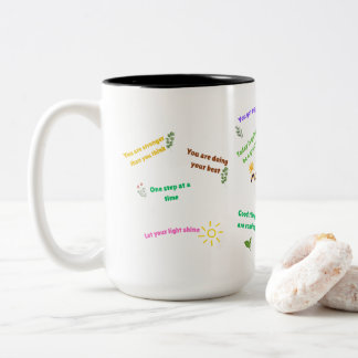 Cute Colourful Morning Mindset Mug | Daily Positiv