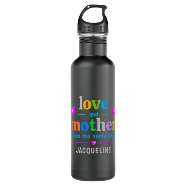 Cute Colourful MOTHER's  710 Ml Water Bottle (Front)