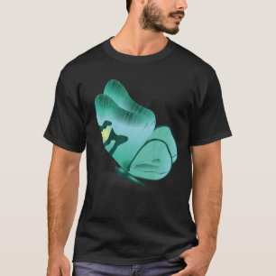 Cute Colourful Multicolor Butterfly Drawing T-Shirt