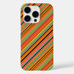 Cute colourful native aztec patterns design iPhone 16 pro case