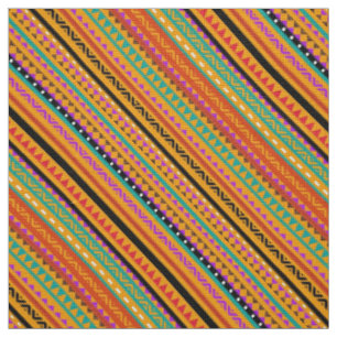 Cute colourful native aztec patterns design fabric