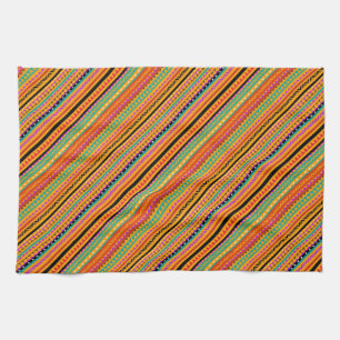 Cute colourful native aztec patterns design kitchen towel