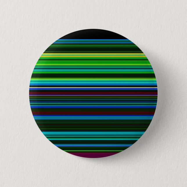 Cute colourful neon stripes 2 inch round button (Front)