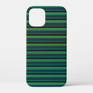 Cute colourful neon stripes iPhone 12 mini case