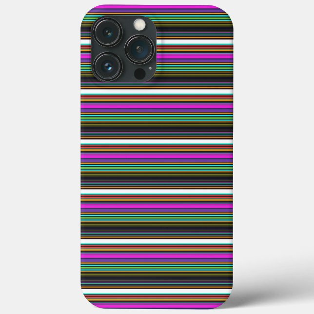 Cute colourful neon stripes Case-Mate iPhone case (Back)