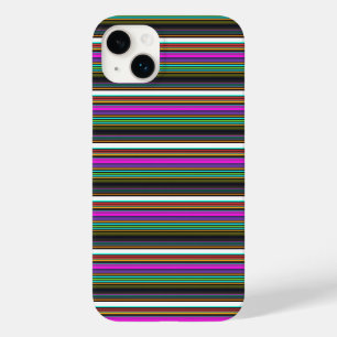 Cute colourful neon stripes Case-Mate iPhone 14 plus case