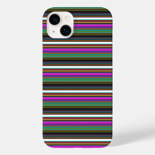 Cute colourful neon stripes Case-Mate iPhone case (Back)