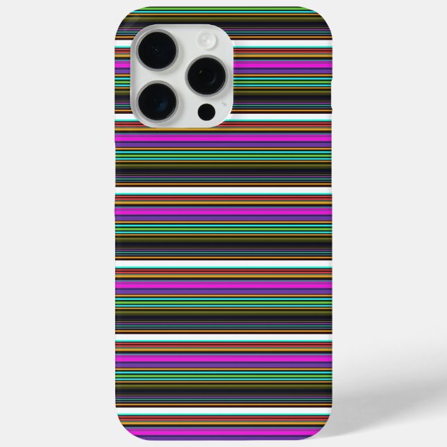Cute colourful neon stripes Case-Mate iPhone case (Back)