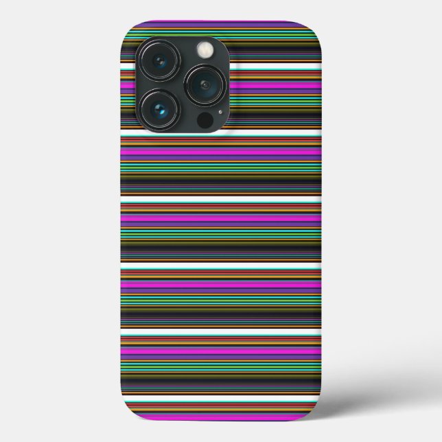 Cute colourful neon stripes Case-Mate iPhone case (Back)