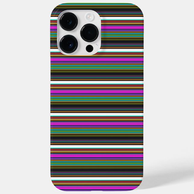 Cute colourful neon stripes Case-Mate iPhone case (Back)