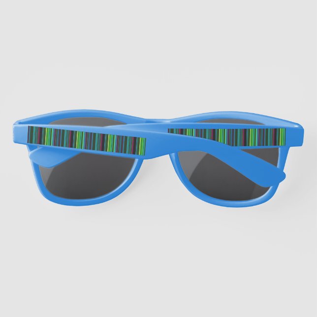 Cute colourful neon stripes sunglasses (Back)