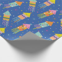 Cute Colourful New Year's Eve Fireworks blue