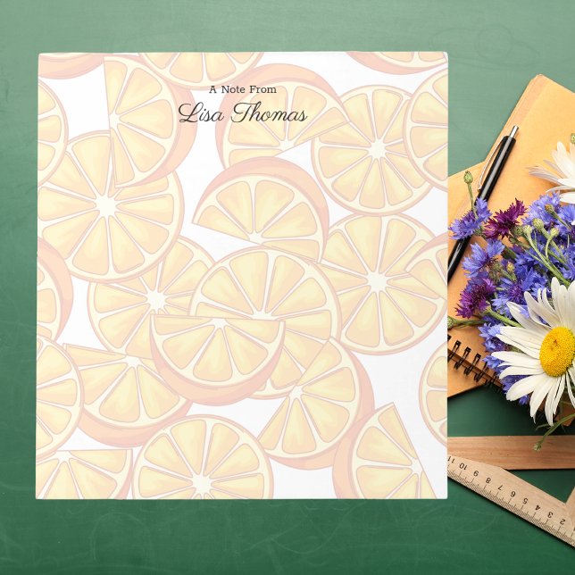 Cute Colourful Oranges "A Note From" Notepad (Creator Uploaded)