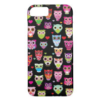 cute colourful owl kids pattern