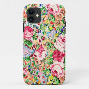 Cute colourful painting roses iPhone 11 case
