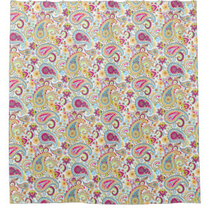 Cute colourful paisley pattern