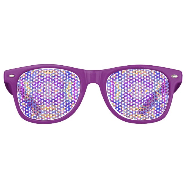 Cute Colourful paisley pattern Mug Retro Sunglasses (Front)
