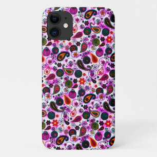 Cute colourful paisley patterns iPhone 11 case