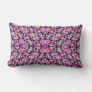 Cute colourful paisley patterns lumbar pillow