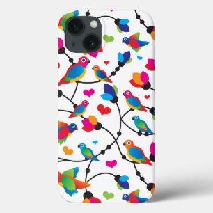 cute colourful parrot bird iPhone 13 case