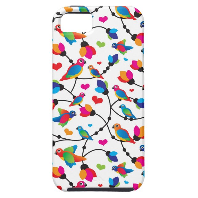 cute colourful parrot bird Case-Mate iPhone case (Back)