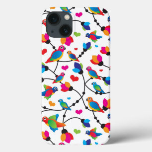 cute colourful parrot bird iPhone 13 case