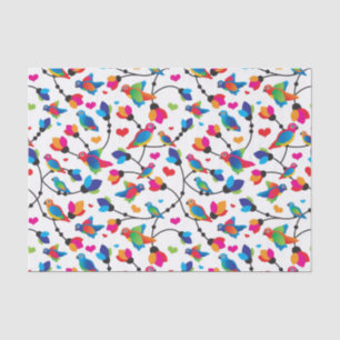 cute colourful parrot bird tissue paper