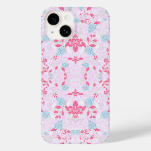 Cute colourful pastel floral pattern Case-Mate iPhone 14 case