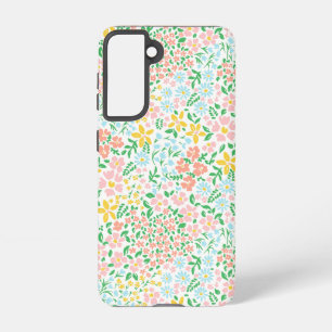 Cute Colourful Pastel Garden Flower Pattern Samsung Galaxy Case