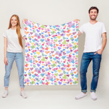   Cute & Colourful Pastel Heart Pattern Girly Kawa