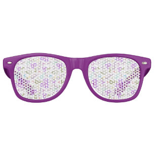 Cute colourful pastel paisley patterns retro sunglasses
