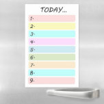 Cute Colourful Pastel Simple To Do List Magnetic Dry Erase Sheet<br><div class="desc">Cute and simple modern to-do list with colourful pastel stripes.</div>