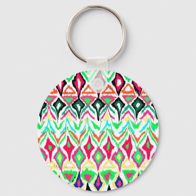 Cute colourful pattern keychain (Front)