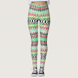 Cute colourful pattern leggings