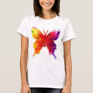 Cute Colourful Patterned Butterfly T-Shirt