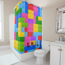 Cute Colourful Pink Blue Building Blocks Kids