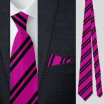 Cute Colourful Pink Stripes Pattern          Tie<br><div class="desc">The cute Colourful Pink Stripes Pattern necktie is a perfect gift for Christmas and birthdays.</div>