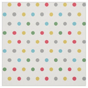 Cute colourful polka dots pattern fabric
