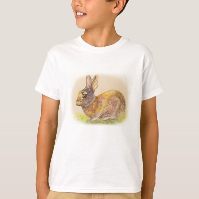 Cute colourful Rabbit T-Shirt (Front)