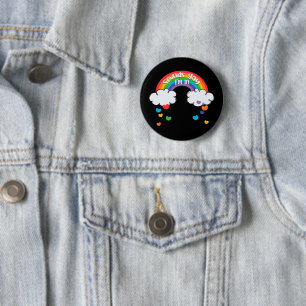 Cute Colourful Rainbow Hearts Sounds Gay I'm In 2 Inch Round Button