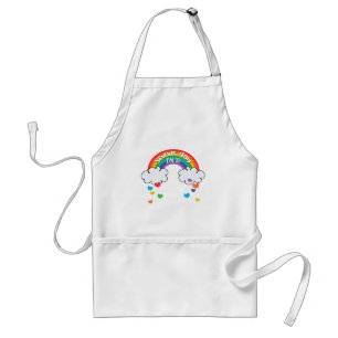 Cute Colourful Rainbow Hearts Sounds Gay I'm In Standard Apron