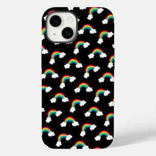 Cute Colourful Rainbows Pattern Bandana Case-Mate iPhone 14 Case