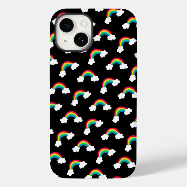 Cute Colourful Rainbows Pattern Bandana Case-Mate iPhone Case (Back)