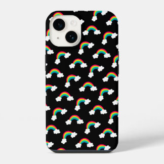 Cute Colourful Rainbows Pattern Bandana iPhone 14 Case