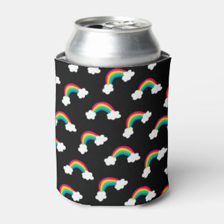 Cute Colourful Rainbows Pattern Can Cooler