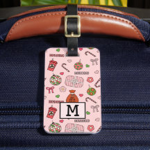 Cute Colourful Retro Christmas Pink