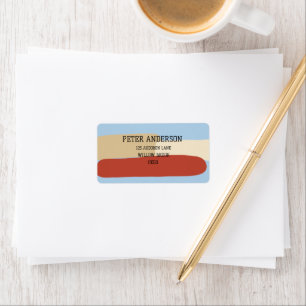 Cute Colourful Return Address Label