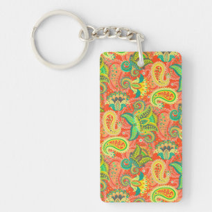 Cute colourful seamless paisley pattern OtterBox i Keychain