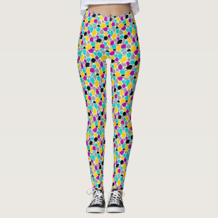 Cute colourful seamless patterns design leggings