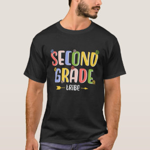 Cute Colourful Second Grade Back to School Student T-Shirt